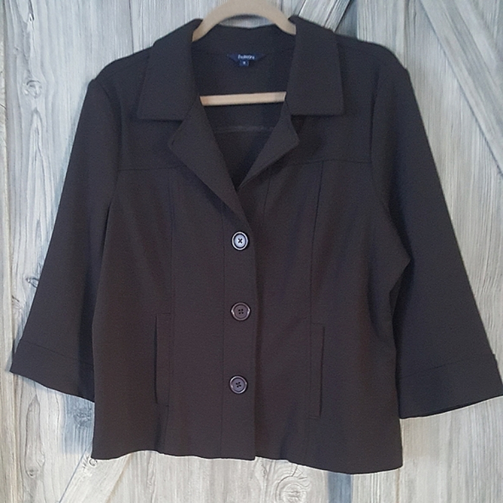 Reitmans Brown Short Blazer Jacket XL